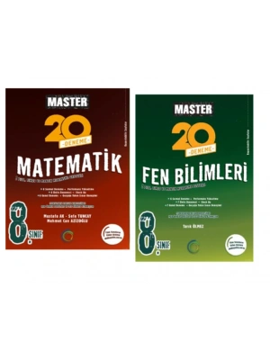 OKYANUS YAYINCILIK 8. Sınıf Master Matematik + Fen Bilimleri Denemesi (2 Kitap)