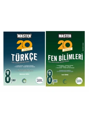 OKYANUS YAYINCILIK 8. Sınıf Master Türkçe  Fen Bilimleri Denemesi (2 Kitap)