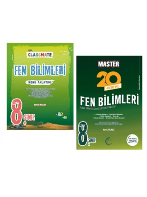 OKYANUS YAYINCILIK 8. Sınıf Classmate Fen Bilimleri Konu Anlatımı + Master 20 Denemesi (2 Kitap)