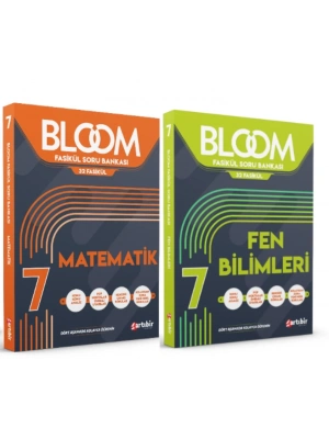 ARTIBİR YAYINLARI 7. Sınıf Bloom Matematik + Fen Bilimleri Fasikül Soru Bankası (2 Kitap)