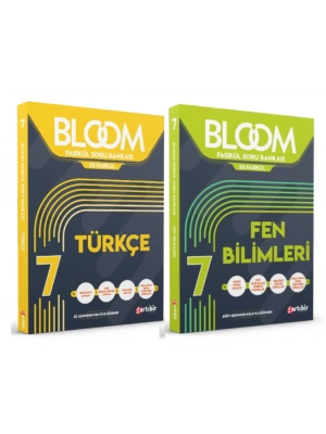 ARTIBİR YAYINLARI 7. Sınıf Bloom Türkçe + Fen Bilimleri Fasikül Soru Bankası (2 Kitap)