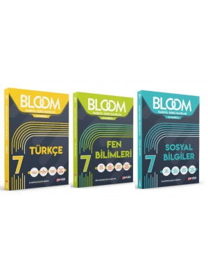ARTIBİR YAYINLARI 7. Sınıf Bloom Türkçe + Fen Bilimleri + Sosyal Bilgiler Fasikül Soru Bankası (3 Kitap)