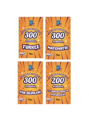 FİDES YAYINLARI 8.SINIF %100 MEB Soru Tipleriyle Türkçe + Matematik + Fen Bilimleri + İnkılap Denemeleri (4 Kitap)