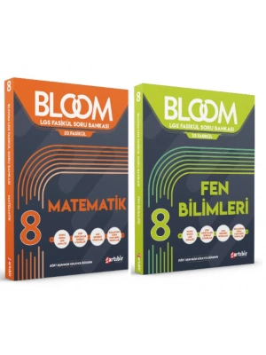 ARTIBİR YAYINLARI 8. Sınıf Bloom  Matematik + Fen Bilimleri Fasikül Soru Bankası (2 Kitap)