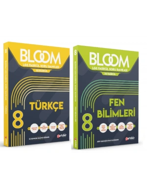 ARTIBİR YAYINLARI 8. Sınıf Bloom Türkçe + Fen Bilimleri Fasikül Soru Bankası (2 Kitap)