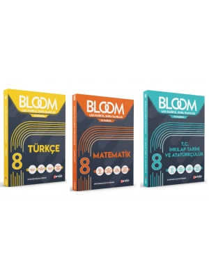 ARTIBİR YAYINLARI 8. Sınıf Bloom Türkçe + Matematik + T.C. İnkılap Tarihi ve Atatürkçülük Fasikül Soru Bankası (3 Kitap)