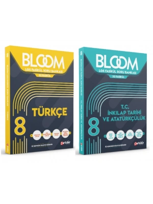 ARTIBİR YAYINLARI 8. Sınıf Bloom Türkçe + T.C. İnkılap Tarihi ve Atatürkçülük Fasikül Soru Bankası (2 Kitap)