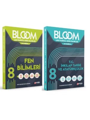 ARTIBİR YAYINLARI 8. Sınıf Bloom Fen Bilimleri + T.C. İnkılap Tarihi ve Atatürkçülük Fasikül Soru Bankası (2 Kitap)
