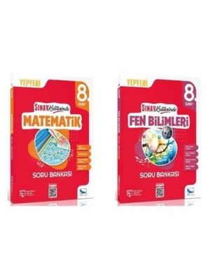 8.SINIF MATEMATİK + FEN BİLİMLERİ SORU BANKASI SINAV KALİTESİNDE (2 KİTAP)