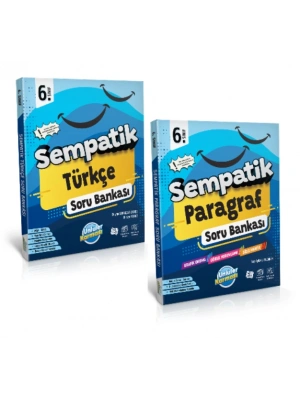 ÜNLÜLER KARMASI Sempatik 6. Sınıf Türkçe + Paragraf Soru Bankası (2 Kitap)