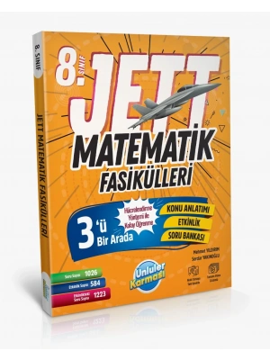 ÜNLÜLER KARMASI 8.Sınıf Jett Matematik Fasiküller Soru Bankası
