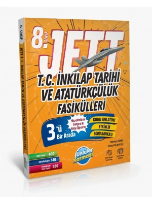 ÜNLÜLER KARMASI 8. Sınıf Jett T.C Inkılap Tarihi ve Atatürkçülük Fasikülleri
