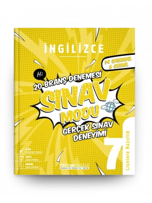 PRUVA AKADEMİ YAYINLARI 7. Sınıf İngilizce Branş Denemesi