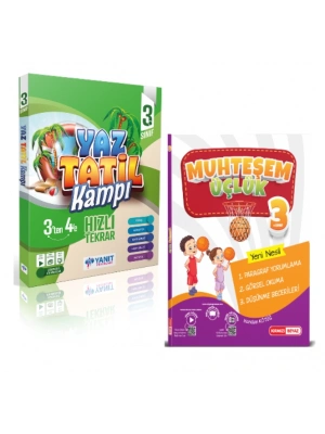 YANIT YAYINLARI 3. Sınıf Yaz Tatil Kampı + Kırmızı Beyaz Muhteşem Üçlük