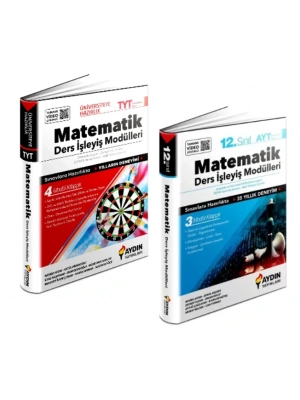 AYDIN YAYINLARI Üniversiteye Hazırlık TYT - AYT Matematik Ders İşleyiş Modülleri (2 Kitap)