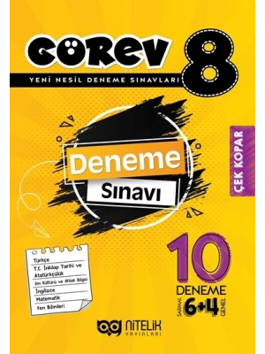 NİTELİK YAYINLARI GÖREV 8.SINIF 10 DENEME SINAVI