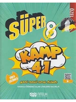 NİTELİK YAYINLARI 8.SINIF SÜPER KAMP 41 YENİ NESİL SORU KİTABI