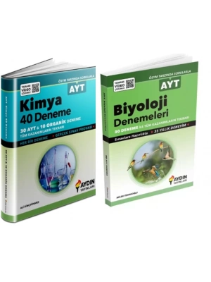 AYDIN YAYINLARI AYT KİMYA + BİYOLOJİ DENEMELERİ