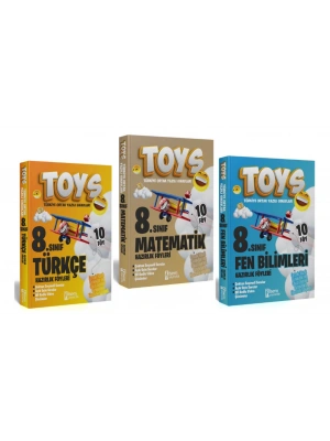 İsem Yayıncılık 8. Sınıf TOYS Türkçe + Matematik + Fen Bilimleri Soru Bankası Seti