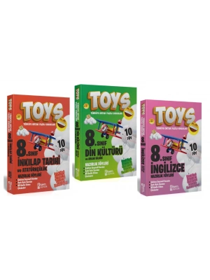 İsem Yayıncılık 8. Sınıf TOYS İnkilap + Din + İngilizce Soru Bankası Seti