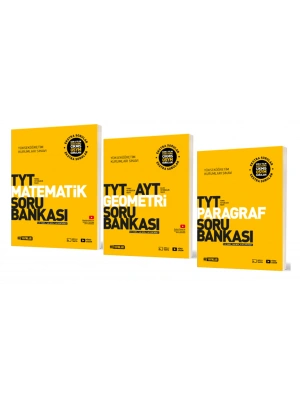 HIZ YAYINLARI TYT MATEMATİK + TYT - AYT GEOMETRİ + TYT PARAGRAF SORU BANKASI
