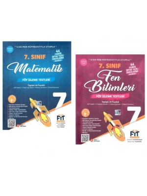 FİT YAYINLARI 7. Sınıf Matematik+ Fen Bilimleri Föy İzleme Testleri