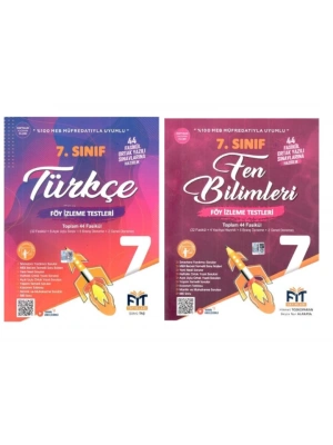 FİT YAYINLARI 7. Sınıf Türkçe + Fen Bilimleri  Föy İzleme Testleri