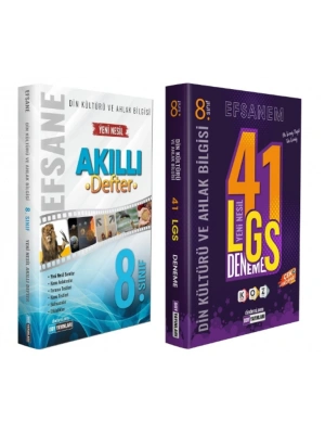 DDY YAYINLARI 8.Sınıf Din Kültürü ve Ahlak Bilgisi Efsane Akıllı Defter + LGS Efsane 41 Deneme
