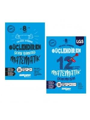 ANKARA YAYINCILIK 8. Sınıf Matematik Güçlendiren Soru Bankası + Güçlendiren 12 Deneme