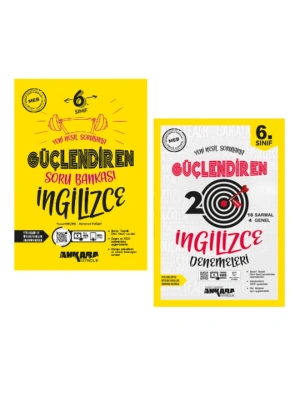 ANKARA YAYINCILIK 6. Sınıf İngilizce Güçlendiren Soru Bankası + Güçlendiren 20 Deneme