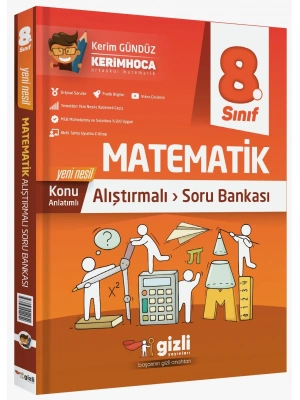 Gizli Yayınları 8. Sınıf LGS Matematik Konu Anlatımlı Alıştırmalı Soru Bankası