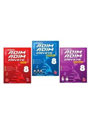 NEWTON YAYINLARI 8.SINIF ADIM ADIM ZİRVEYE TÜRKÇE+MATEMATİK+FEN BİLİMLERİ SORU BANKASI