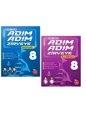 NEWTON YAYINLARI 8.SINIF ADIM ADIM ZİRVEYE MATEMATİK+FEN BİLİMLERİ SORU BANKASI