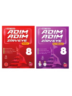 NEWTON YAYINLARI 8.SINIF ADIM ADIM ZİRVEYE TÜRKÇE+FEN BİLİMLERİ SORU BANKASI