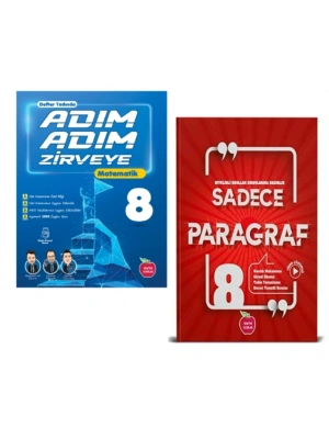 NEWTON YAYINLARI 8.SINIF ADIM ADIM ZİRVEYE MATEMATİK+PARAGRAF SORU BANKASI
