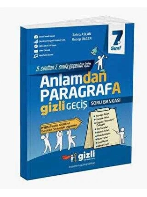 Gizli Yayınları 7. Sınıf Anlamdan Paragrafa Gizli Geçiş