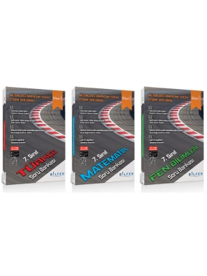 BİLFEN YAYINCILIK 7. SINIF BİLTEST TÜRKÇE+MATEMATİK+FEN BİLİMLERİ SORU BANKASI