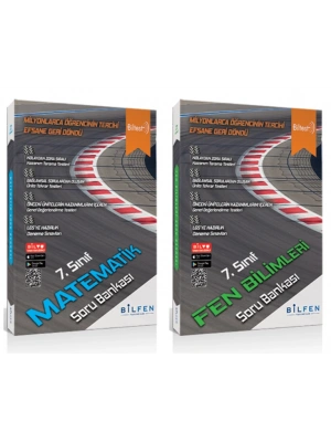 BİLFEN YAYINCILIK 7. SINIF BİLTEST MATEMATİK+FEN BİLİMLERİ SORU BANKASI