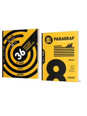 HIZ YAYINLARI 8. Sınıf Türkçe 36 Haftalık Deneme + Paragraf Soru Bankası