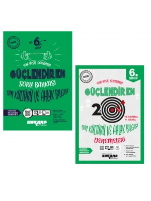 ANKARA YAYINCILIK 6. Sınıf Din Kültürü ve Ahlak Bilgisi Güçlendiren Soru Bankası + 20 Deneme