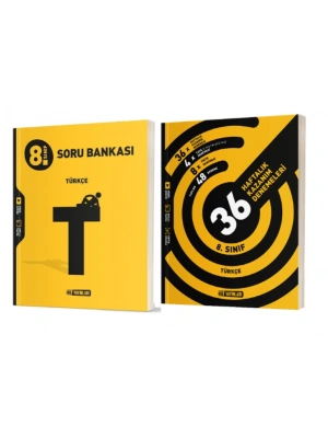 HIZ YAYINLARI 8. Sınıf Türkçe Soru Bankası + 36 Haftalık Deneme
