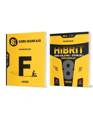 HIZ YAYINLARI 8. Sınıf Fen Bilimleri Soru Bankası + Hibrit Soru Bankası (Konu Anlatımlı - Etkinlikli)