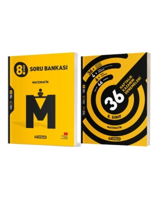 HIZ YAYINLARI 8. Sınıf Matematik Soru Bankası + 36 Haftalık Deneme