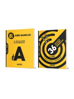 HIZ YAYINLARI 8. Sınıf İnkılap Tarihi ve Atatürkçülük Soru Bankası + 36 Haftalık Deneme