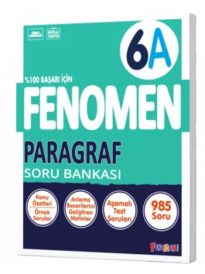 FENOMEN YAYINLARI 6 Paragraf A Soru Bankası