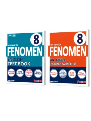 FENOMEN YAYINLARI 8. SINIF İngilizce Soru Bankası +On Soruda İngilizce Fasikülleri (4 Fasikül)