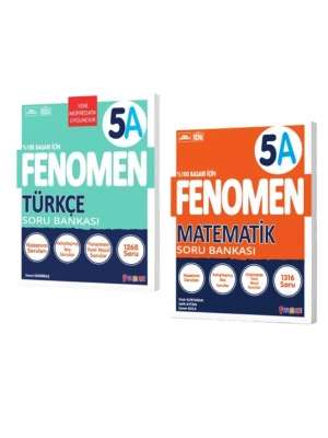 FENOMEN YAYINLARI 5 Türkçe A + Matematik A Soru Bankası