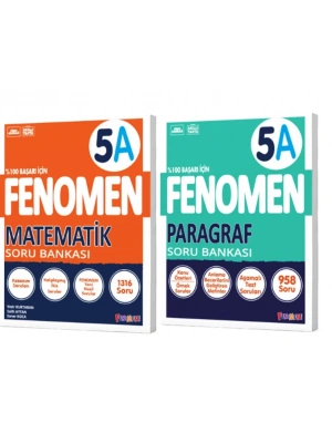 FENOMEN YAYINLARI 5 Matematik A + PARAGRAF A Soru Bankası