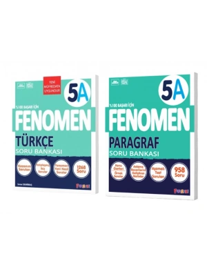 FENOMEN YAYINLARI 5 Türkçe A + PARAGRAF A Soru Bankası