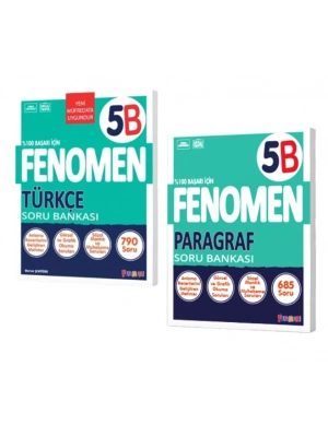 FENOMEN YAYINLARI 5 Türkçe B + Paragraf B Soru Bankası
